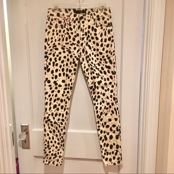 Joe's Jeans Denim - Joe’s Jeans Leopard Print Skinny Ankle Jeans Sz 27